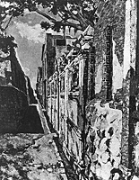 立石鐵臣「壁・道・雲」 1941年